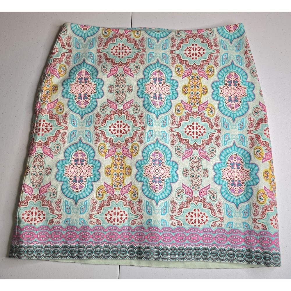 TALBOTS Women's Size 6‎ Multicolor Paisley Skirt -1152